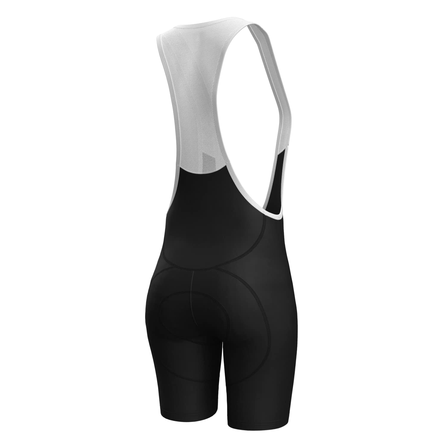 Lo.gas Fahrradhose Damen Gepolstert Trägerhose Schnell Trocknende Fahrrad Bib Shorts 4d Polster Atmungsaktive Fahrradhose Mit Oberschenkel-Kompression