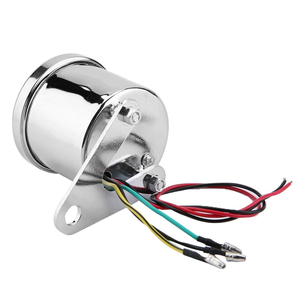 Contagiri per motocicli Retroilluminazione a LED 0-16000rpm / min Contagiri digitale RPM Calibro universale per motociclo DC 12V