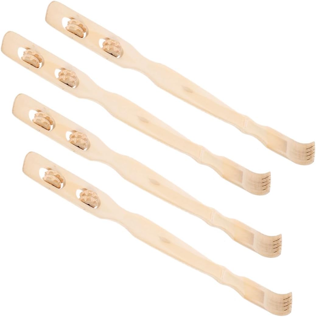 4Pcs Back Scratcher Handheld for Adults and Pregnant Women Smooth Comfortable Body Scratching Tool for Relaxation and Itch Relief