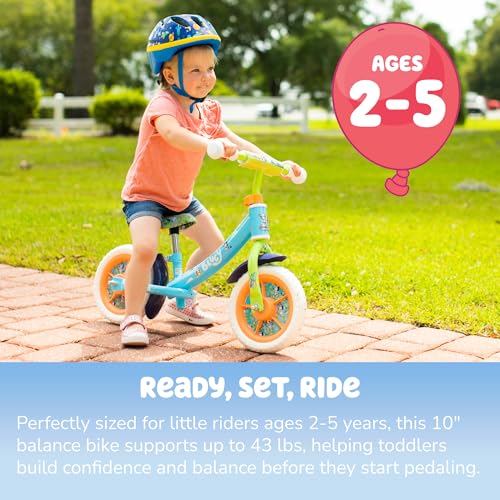 Image of Dynacraft Bluey 10-Inch Unisex Balance Bike for Age 2-5 Years