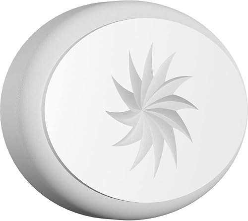 Ekena Millwork ROSP040X028X050DAL14 Roseta estándar con borde redondeado, 4 pulgadas de ancho x 2 34 pulgadas de alto x 12 pulgadas, PVC