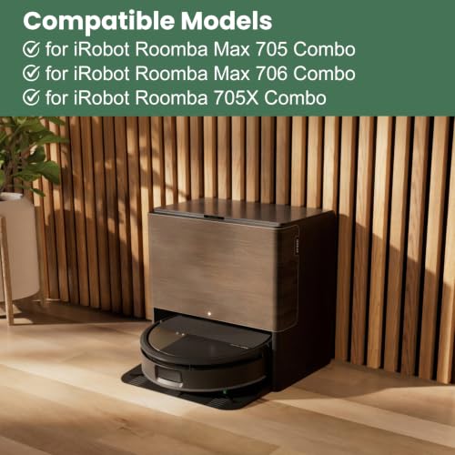 Image of 21 Pcs Replacement Parts for iRobot Roomba 705X Combo /Max 705 Combo /Max 706 Combo Robot Vacuum, Accessories Kit include 2 Main Brush, 6 Dust Bag, 4 Filter, 2 Roller Mop, 6 Side Brush, 1 Cleaning Tool