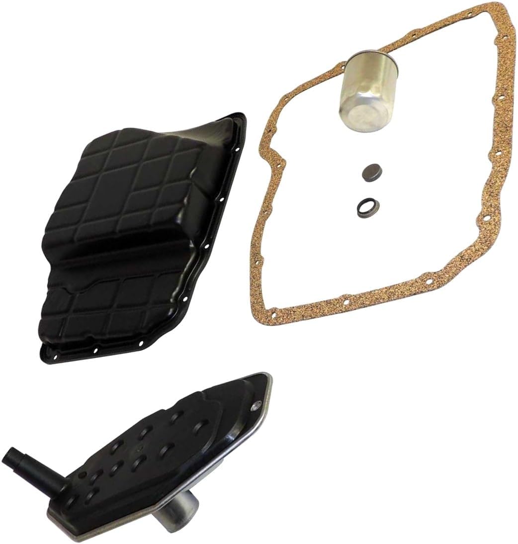 APDTY 171500 Transmission Oil Pan Kit; Compatible With Various Ram 1500, Ram 2500, Ram 3500, Durango, Commander, Grand Cherokee, Dakota, Liberty Models; Replaces 68065923K