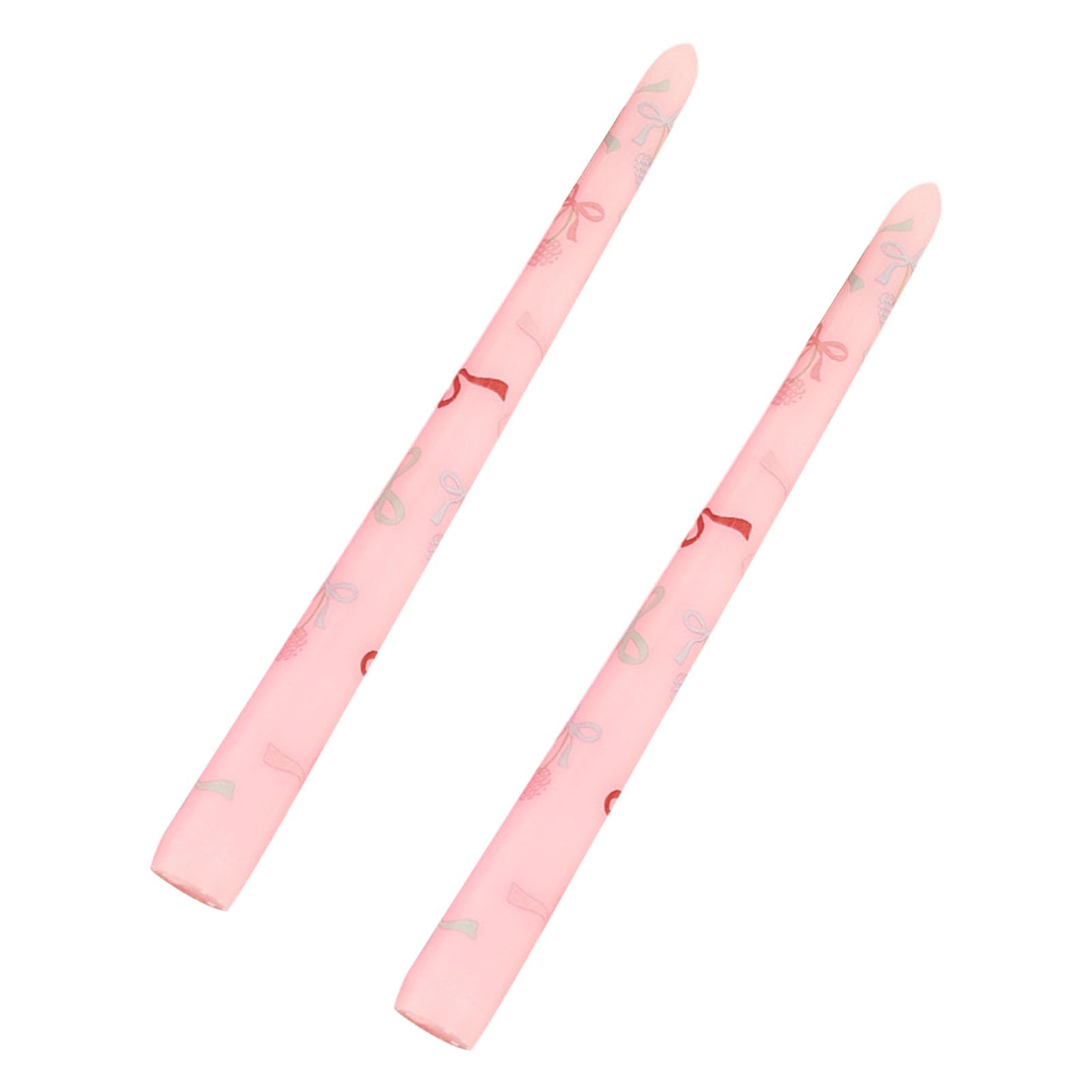 Print Taper Unscented Candlesticks for Valentine Wedding Decor Decorative Candlesticks