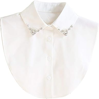 Collar Falso Camisa Desmontable Mujer Cuello Media Camisa ...