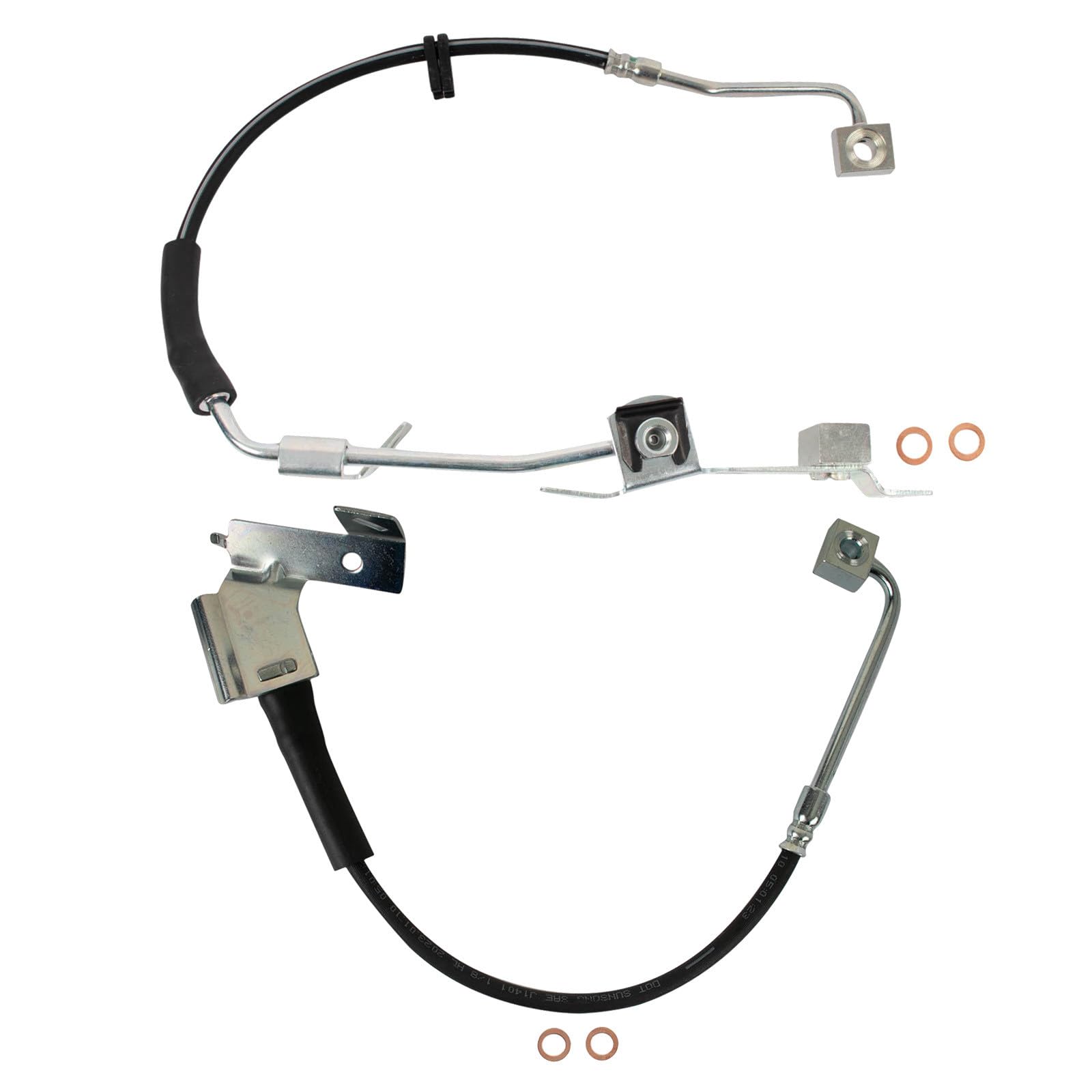 TRQ Front Brake Hose Set