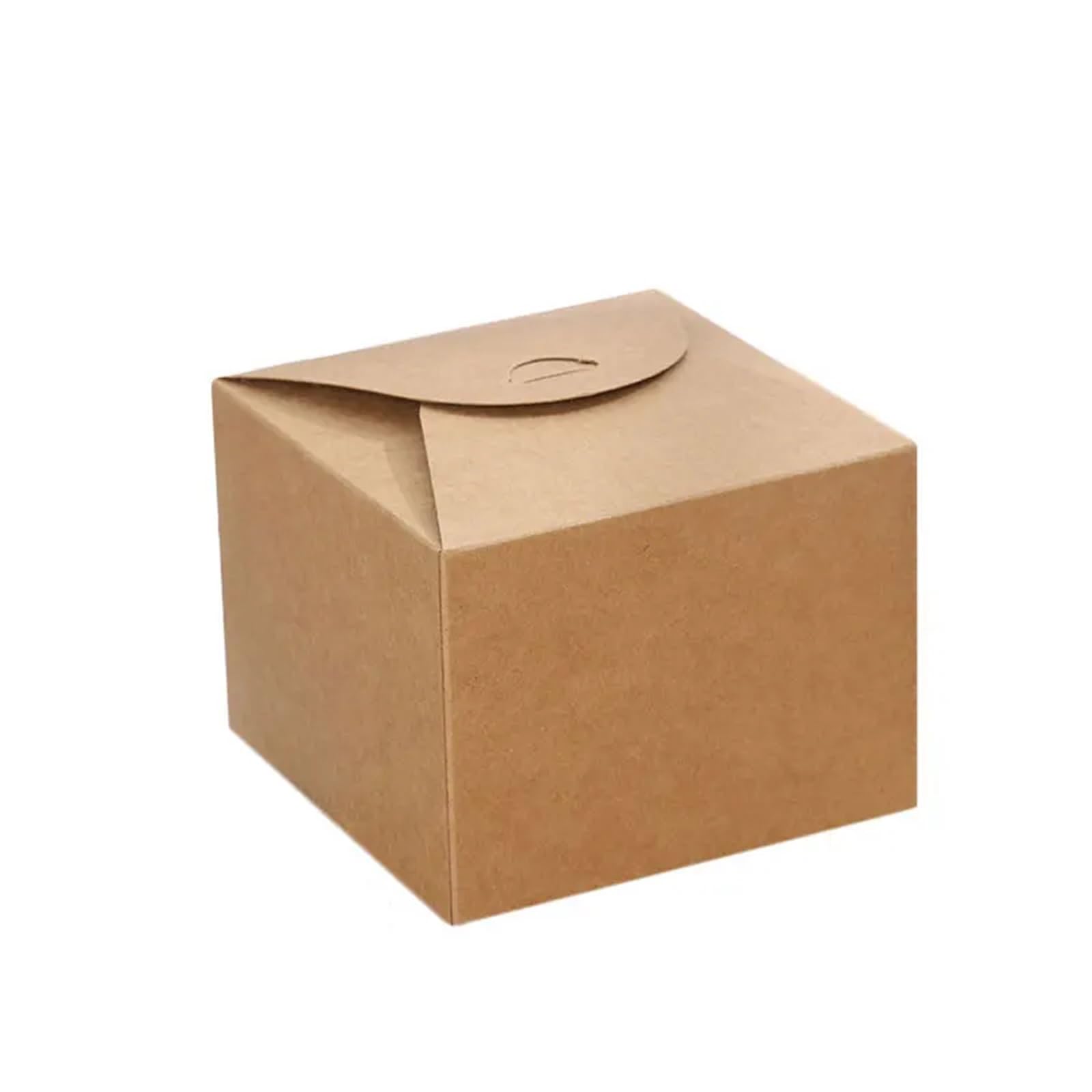 Scatola per Dolci 12/24 Pezzi di scatole Caramelle quadrate in Carta Kraft for Forniture for Feste Compleanno Nozze, Confezioni Natalizie(Brown,36PCS_12X12X9CM)