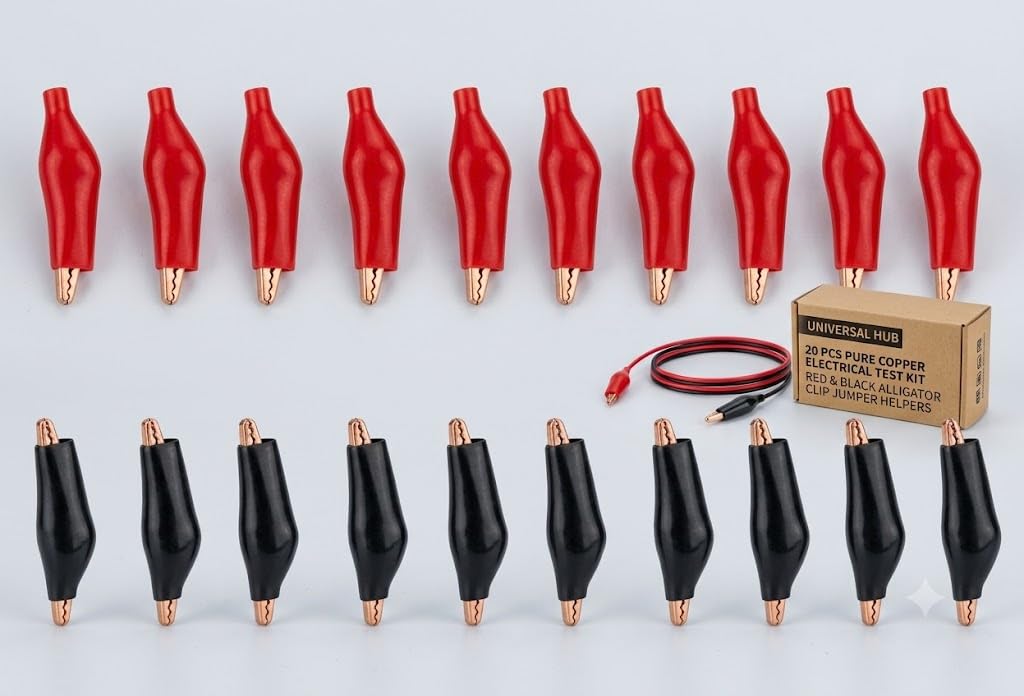 Copper Electrical Test Clips - 20 Pack -4