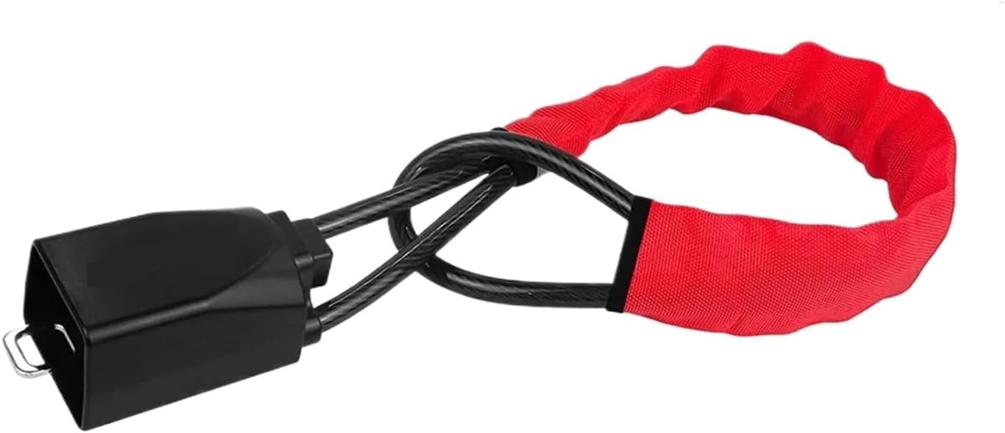 Car Steering Wheel -Theft Lock Retractable Steel Cable Lock Fit for Seat Belt Buckle Lock with Flexible Wire Rope Vehicles(Yellow)