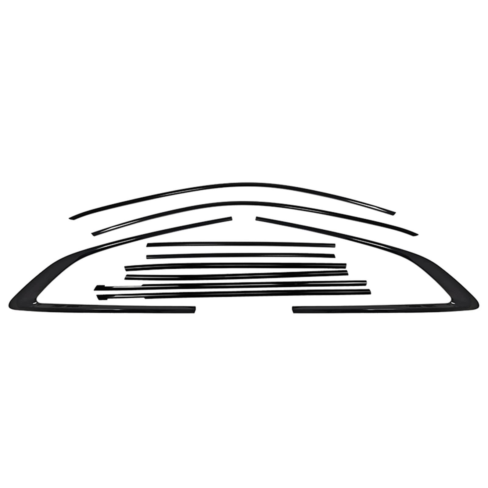 Atgcbcauf One Color For Vw For Cc For Arteon Shooting Brake 2021-2024 Gloss Black Exterior Door Window Strip Molding Trim Weatherstrip