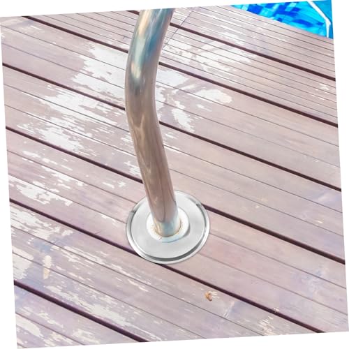 2 tapas para barandales de escalera de piscina en acero inoxidable miniatura 6