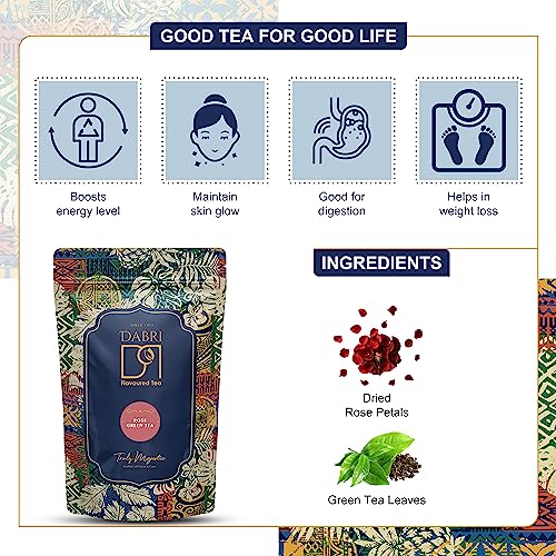 Image of DABRI Detox Original,Hibiscus Cinnamon Clove,Rose Green Tea Combo 300gm(Pack of 3 x 100gm Each) Natural Loose Leaf|Antioxidant-Rich|Premium Organic Blend|Maintain Healthy hair & weight,Build Immunity