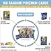 100 Assorted Pokemon Cards - 1 GX Ultra Rare Card, 4 Reverse Holographic Cards, 95 Commons/Uncommons - Authentic Cards - Includes Golden Groundhog Deck Storage Box!