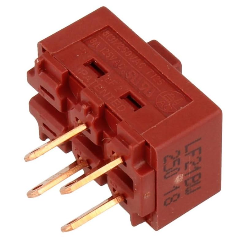 Marel Shop - Interruttore Velocità Motore Cappa 4 Posizioni 8 Contatti – Scorrevole 3,7x1,5 Cm Per Cappe Elica Tilly Vega Elibloc - 3