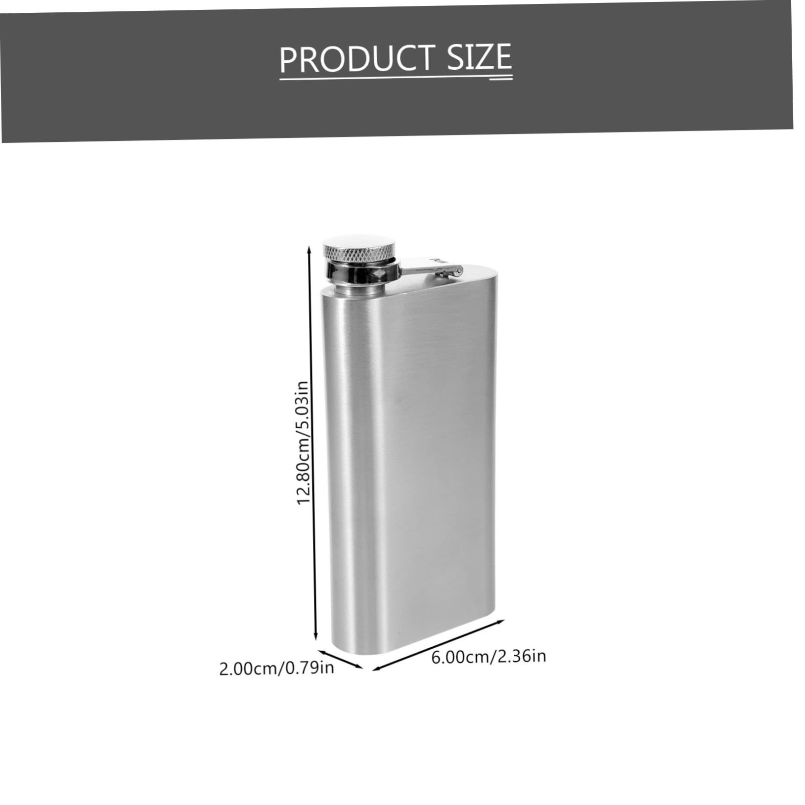 JOINPAYA Elegant Portable Wine Flask Stainless Steel Leak Proof for Hiking Climbing Camping