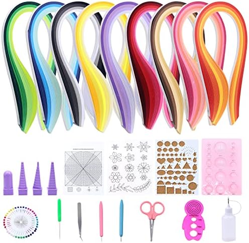 8 Stück Quilling Vorlagen Set - 16 Muster Für Paper Quilling Kunst