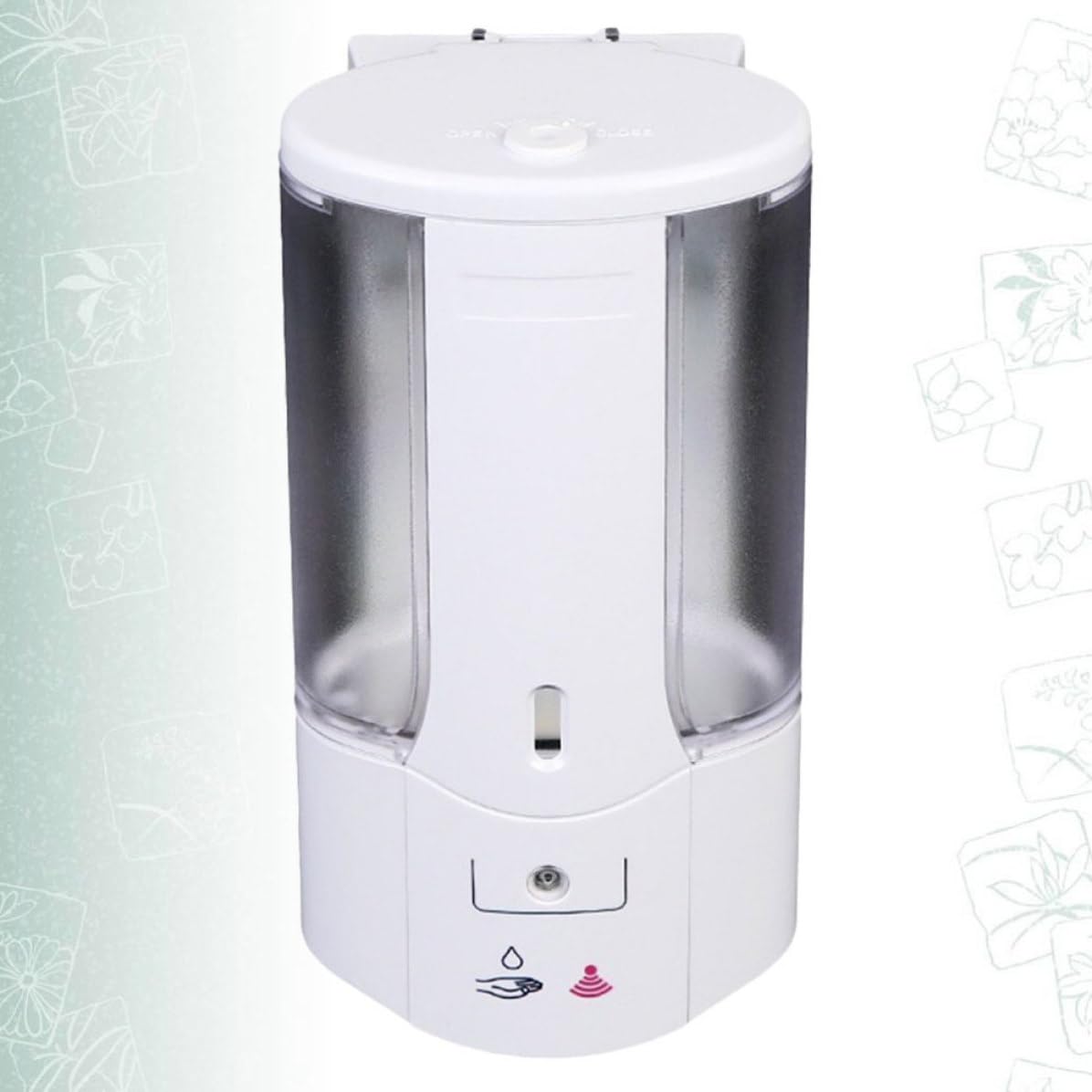 SHINEOFI Dispensador Automático de Jabón Material Abs, sin Contacto Capacidad 400ml Sensor de Movimiento para Baño o Cocina