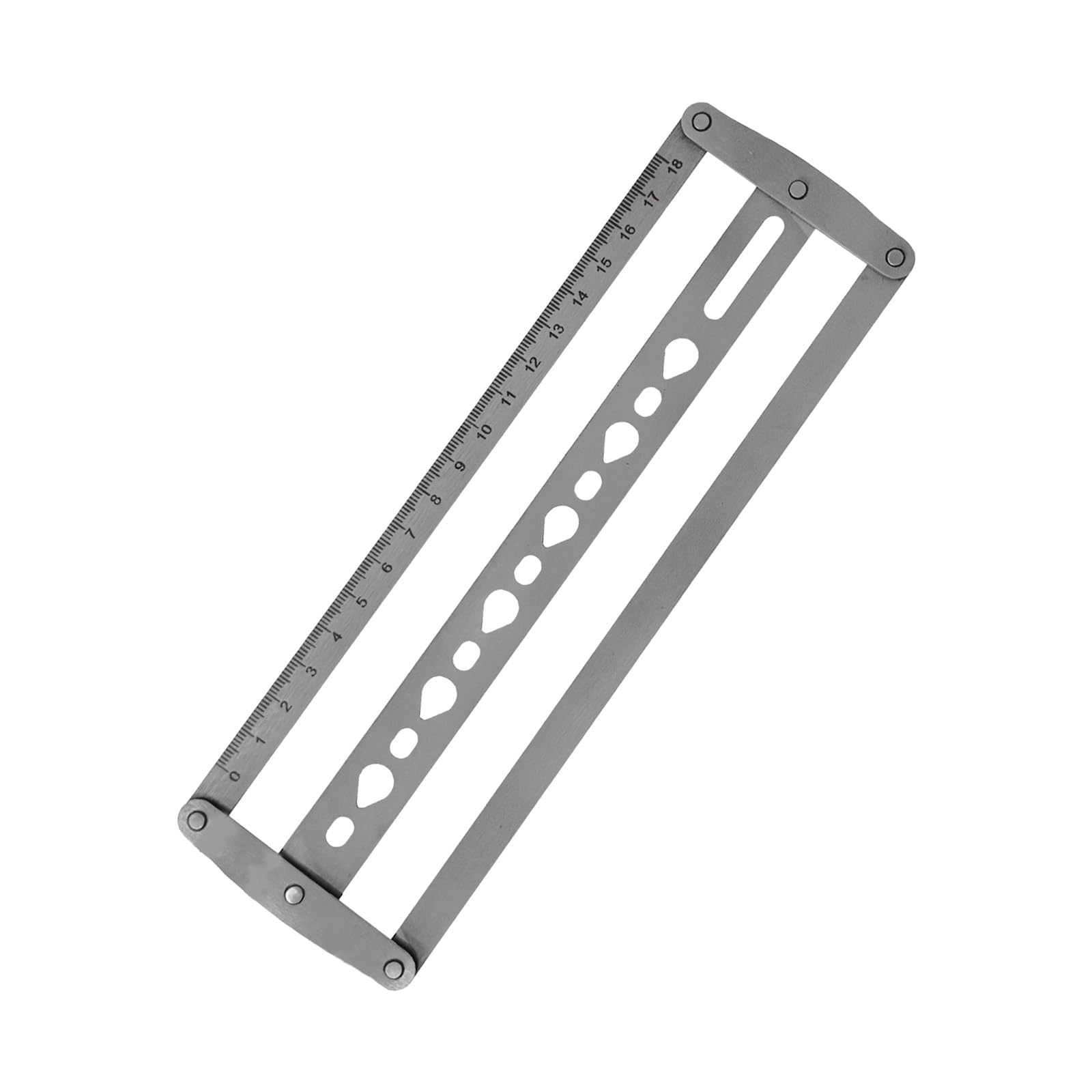 Steel Belt Center Tool for 18 48mm Leather Hole Alignment in Crafting Projects Steel Template