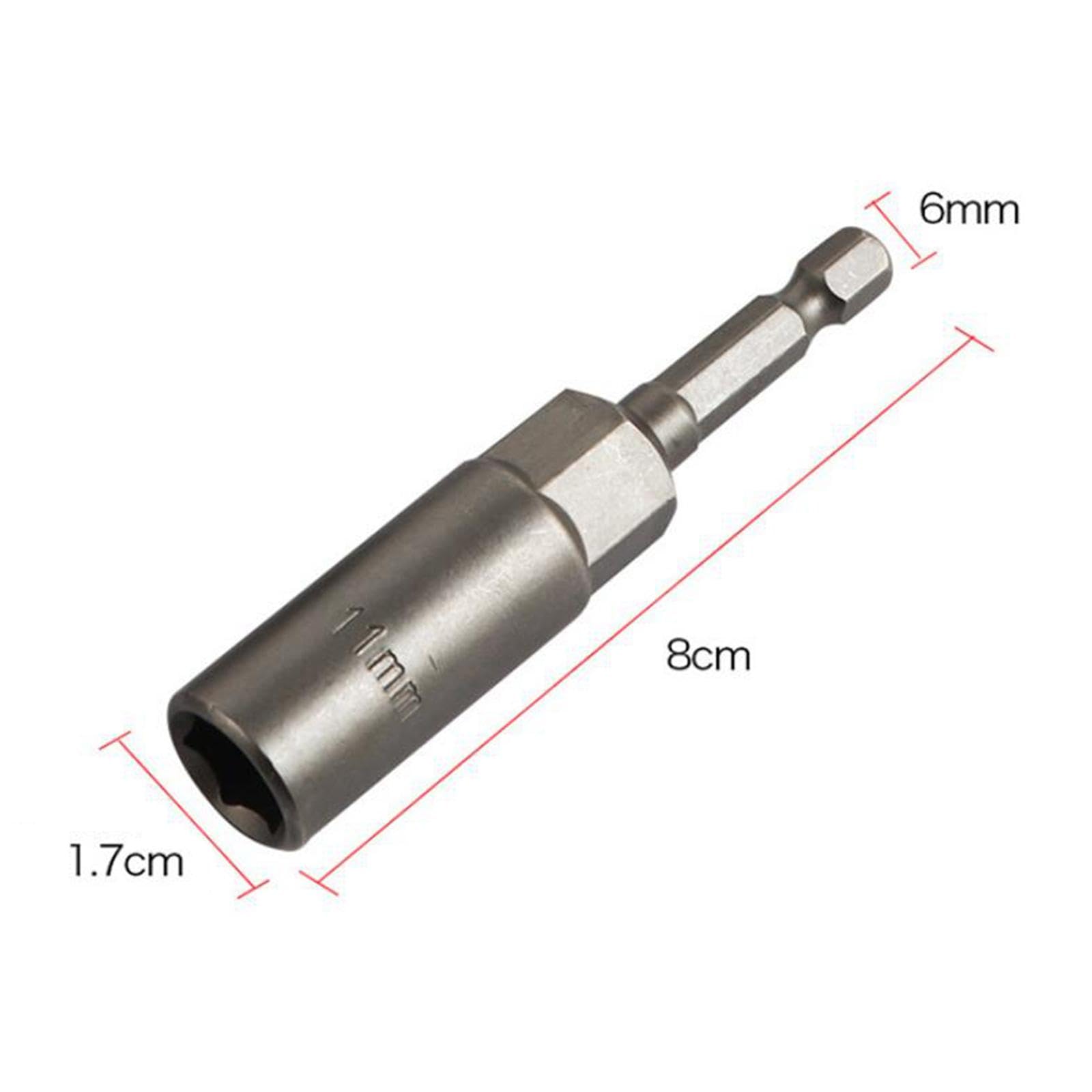 Kokiya Ice Anchor Drill Adapter with Impact Sleeve Ice Anchor Tool Durable Practical Quickly Screw Nails for Drill Nail Bracket