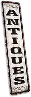 Antiques Rustic Sign Vintage Looking Décor Farmhouse Decoration Gift 4x1...