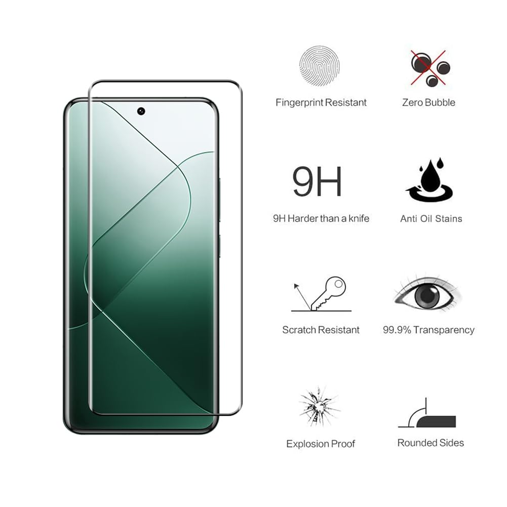 Verre Trempé - Xiaomi - 14 Ultra - Protection Antichoc - Résistant Aux Rayures - 2 Pièces - Téléphonie