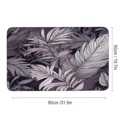 Alfombra de diatomita de hojas de palma moradas de secado rápido 4