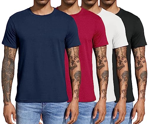Boyzn 4er Pack T-Shirts für Herren Basic aus...