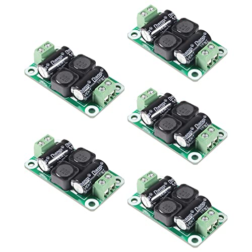 DWEII 5pcs Power Supply Module 0-50V 4A DC Power Supply Filter Board Class D EMI Suppression Amplifier for Auto Car