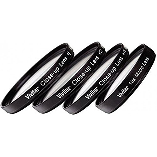 Vivitar Conjunto de lentes Close-up 52 mm + 1/+2/+4/+10 VIV-CL-52 | Filtros de 52 mm de alta qualidade para câmeras digitais e câmeras DSLR, kit de lentes macro para câmeras Canon, câmeras Vivitar e mais (conjunto de 4 peças)