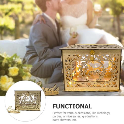 Caja para tarjetas de felicitación en mesas de boda y fiestas de cumpleaños 5