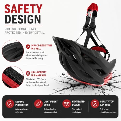 GTSBROS Bike Helmet with Visor