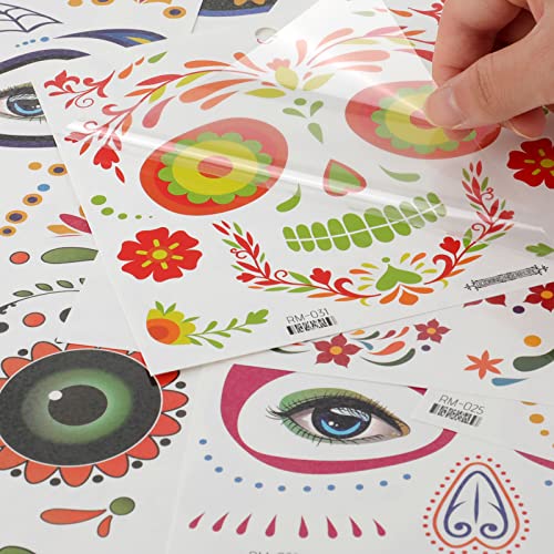 HOWAF Halloween Face Temporary Tattoos - Image 4
