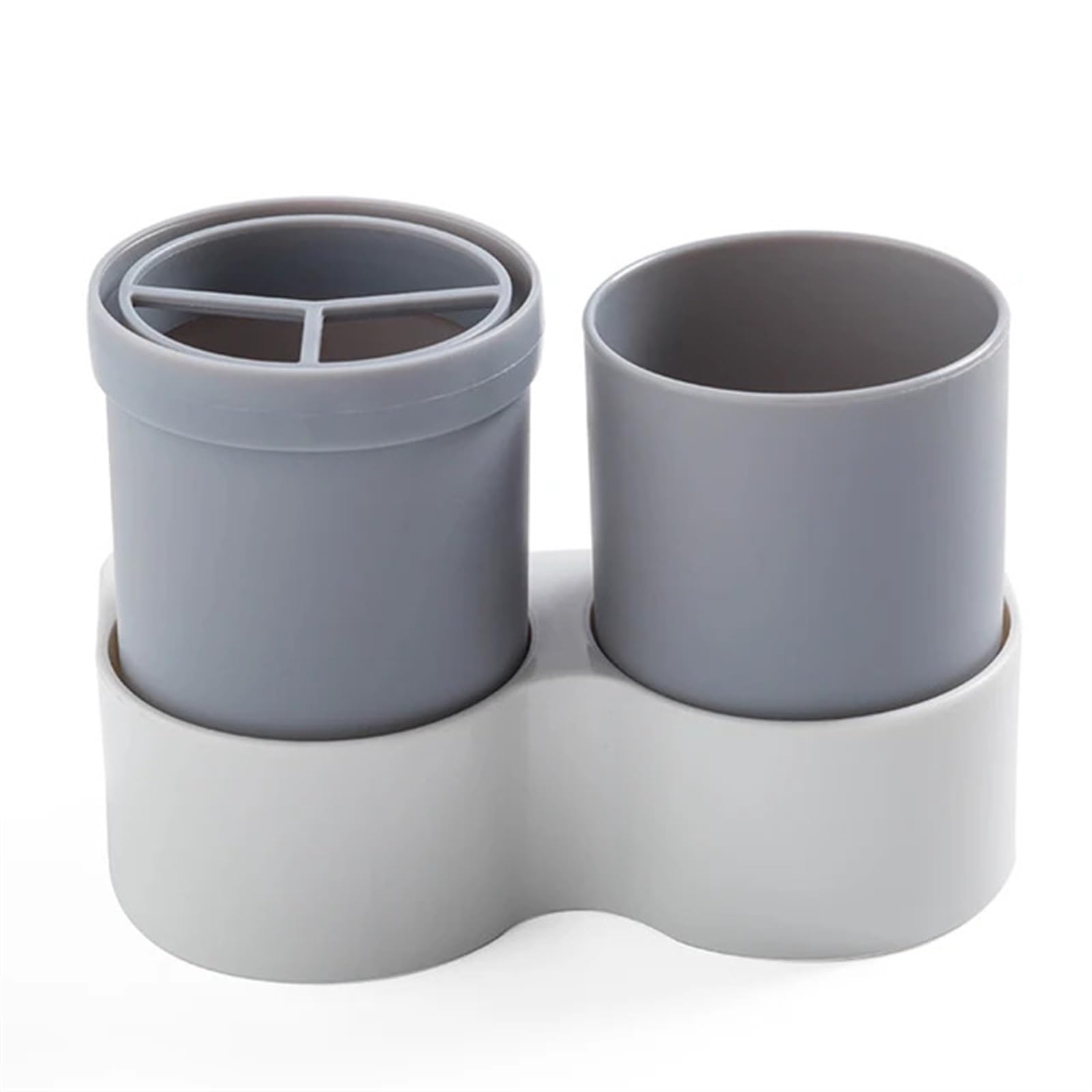SHBHWS Toothbrush Case Travel Plastic Portable Cup Cover For Toothpaste Box Holder Wall Stand Bathroom Accessory For use in Bathroom(Gray Case)