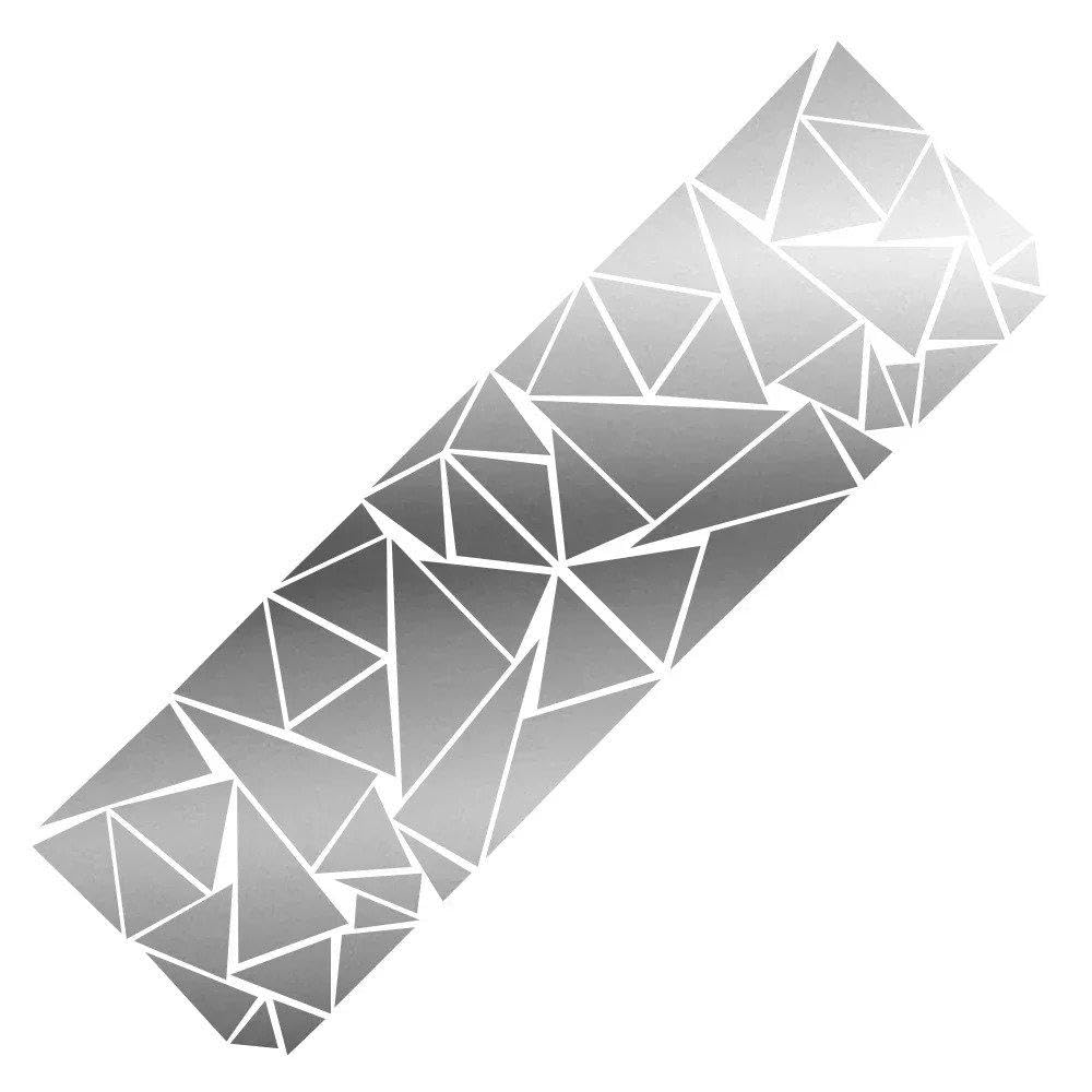 Auto Accessory Car Body Tail Sticker Auto Vinyl Decal DIY Decoration Accessories(Matt Silver)