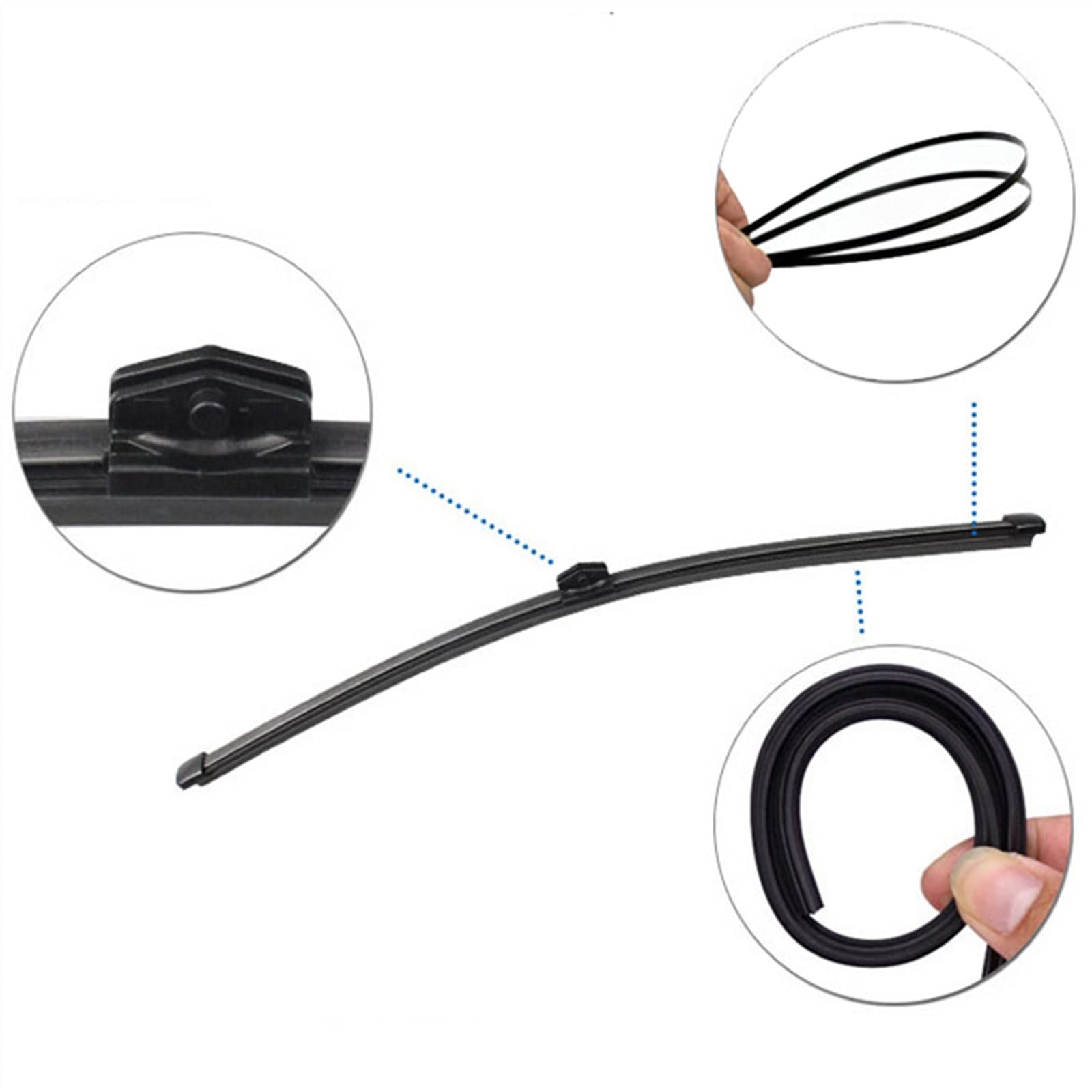 Juego De Escobillas Limpiaparabrisas Delanteras Y Traseras De 24 "+ 20" + 13 "LHD, Ventana De Parabrisas De Coche Para Audi Q5 2008-2016 2017 Parabrisas