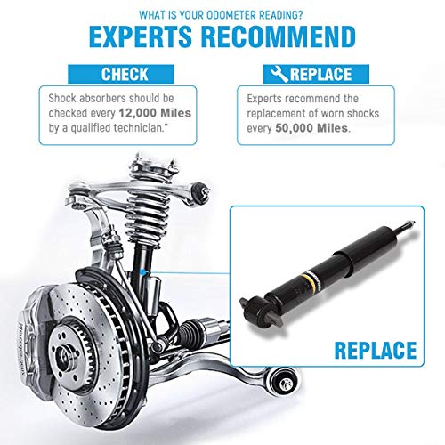Maxorber Full Set Front Rear Shocks Struts Absorber Compatible With Expedition Rwd 1997-2002 Replacement For Lincoln Navigator Rwd 1998 1999 2000 2001 2002 Shocks Absorber 344367 344267 #TOP4