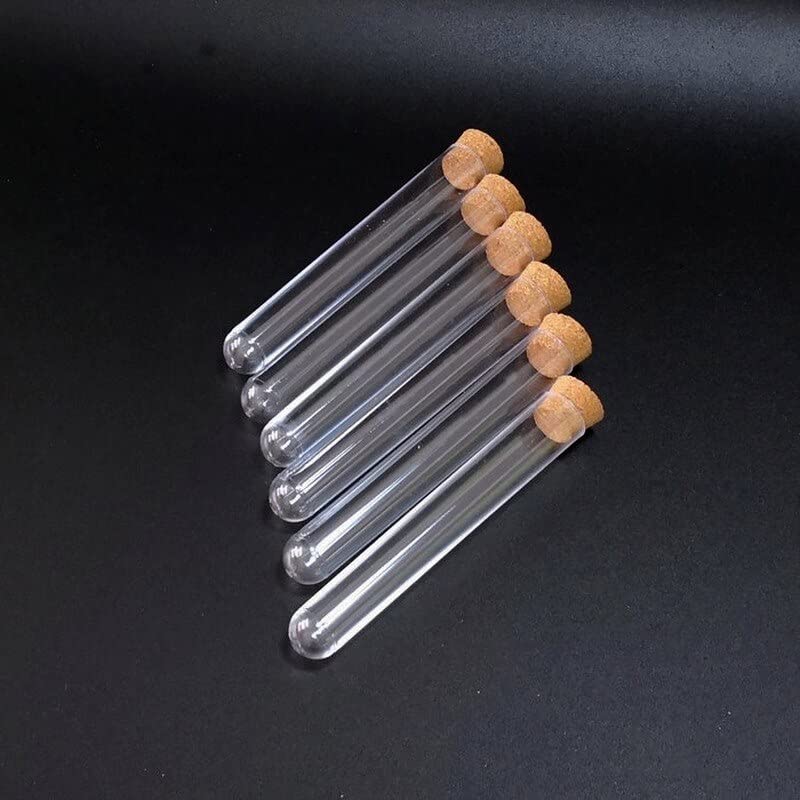 Tube à essai en Plastique de Laboratoire 100 pièces/lot 15x100mm avec liège, matériel de Laboratoire en matériel PC DIA15mm