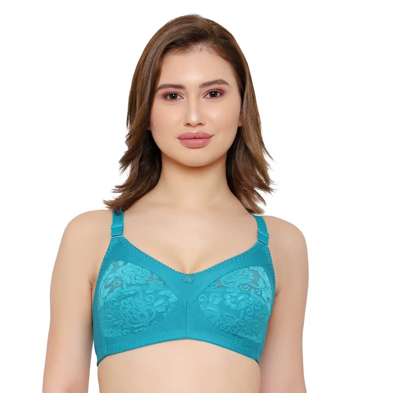 Image of Women Net Non-Padded Wire Free Regular Bra