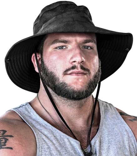 Image of GearTOP Safari Hat for Men Sun Hats for Women UV Protection UPF 50+ Fishing, Gardening, Hiking Hat (22-23 1 /2 inch)