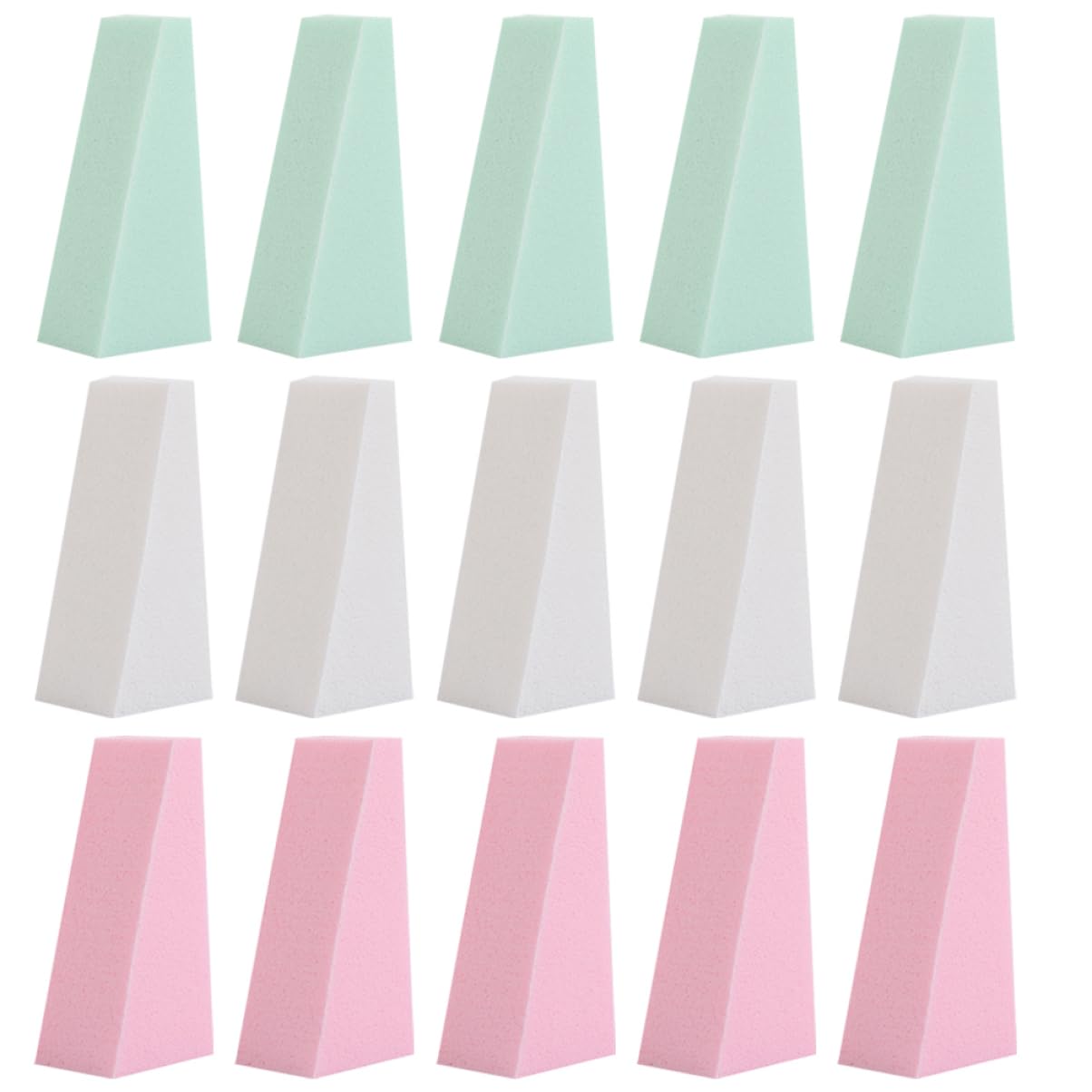 LALAFINA 150piezas Esponjas De Maquillaje Triangulares Para Base De Maquillaje De Aplicador De Cosméticos Húmedo y Seco Para y