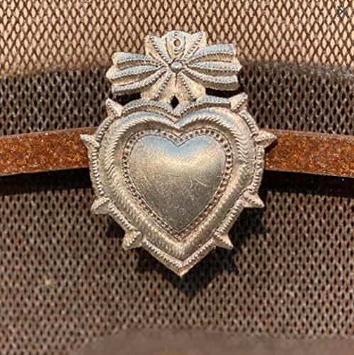 Miniatura 3 de Milagro Corazón sagrado, llévate tu preocupación, arte decorativo de pared de metal, etiqueta de regalo, hecho a mano en Haití, 3.75 x 3 pulgadas