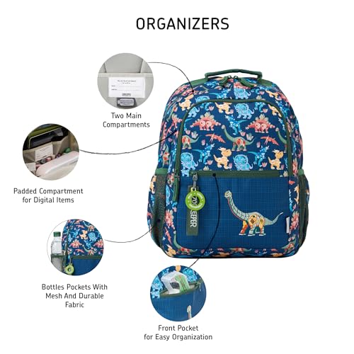 Image of ZOOKEEPER School Bag for Boys & Girls 5-7 Years Lightweight Water-Resistant Kids Backpack Durable, Comfortable & Cute Design for School & Outdoor Activities (Medium, 17L)