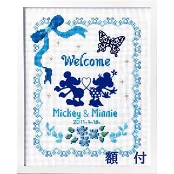 ミッキーマウスのWELCOMEボード Amazon | オリムパス クロスステッチウェディング 刺繍キット