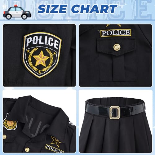 Disfraz Completo de Policía para Niñas Talla M miniatura 3