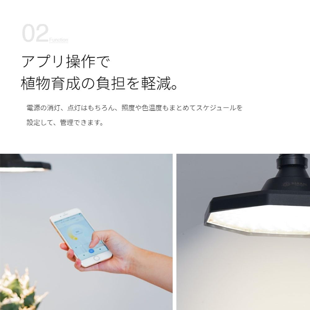Amazon.co.jp: 植物育成 LEDパネルライト 【ROKI-Octagon-50W-WH】ロキ