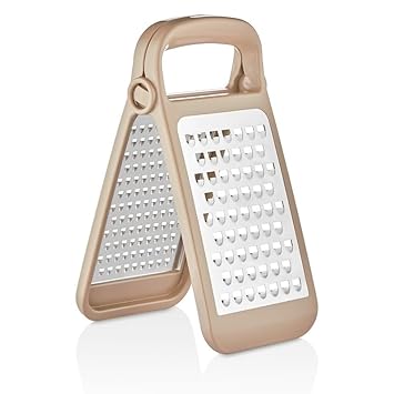 MaruHub Foldable & Detachable Stainless Steel Grater - Double Sided Kitchen Grater for Cheese, Vegetables, Fruits - Space Saving, Durable, Easy to Clean, Practical Kitchen Tool