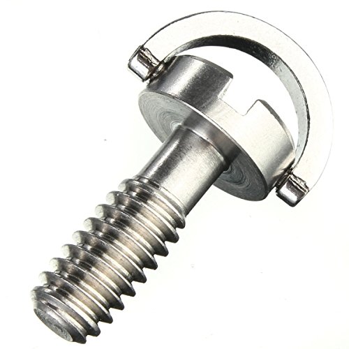 Preisvergleich Produktbild Yosoo 1 / 4" Schraube mit Edelstahl Material für Stativ / Einbeinstativ / Schnellwechselplatte / Kameraschraube (Type 2)
