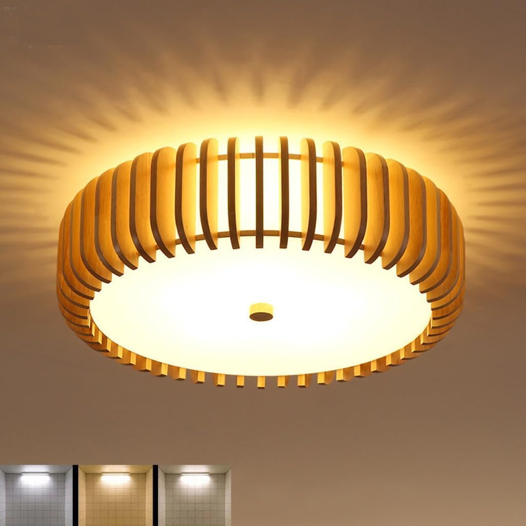 Plafonnier LED d'intérieur en bois : finissez-en avec les pièces sombres et tristes