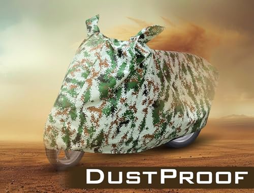 Image of Auto Hub Waterproof Bike Cover Compatible with CD 110 Dream Dustproof, UV Protection Two Wheeler Bike CD 110 Dream Cover - Forest