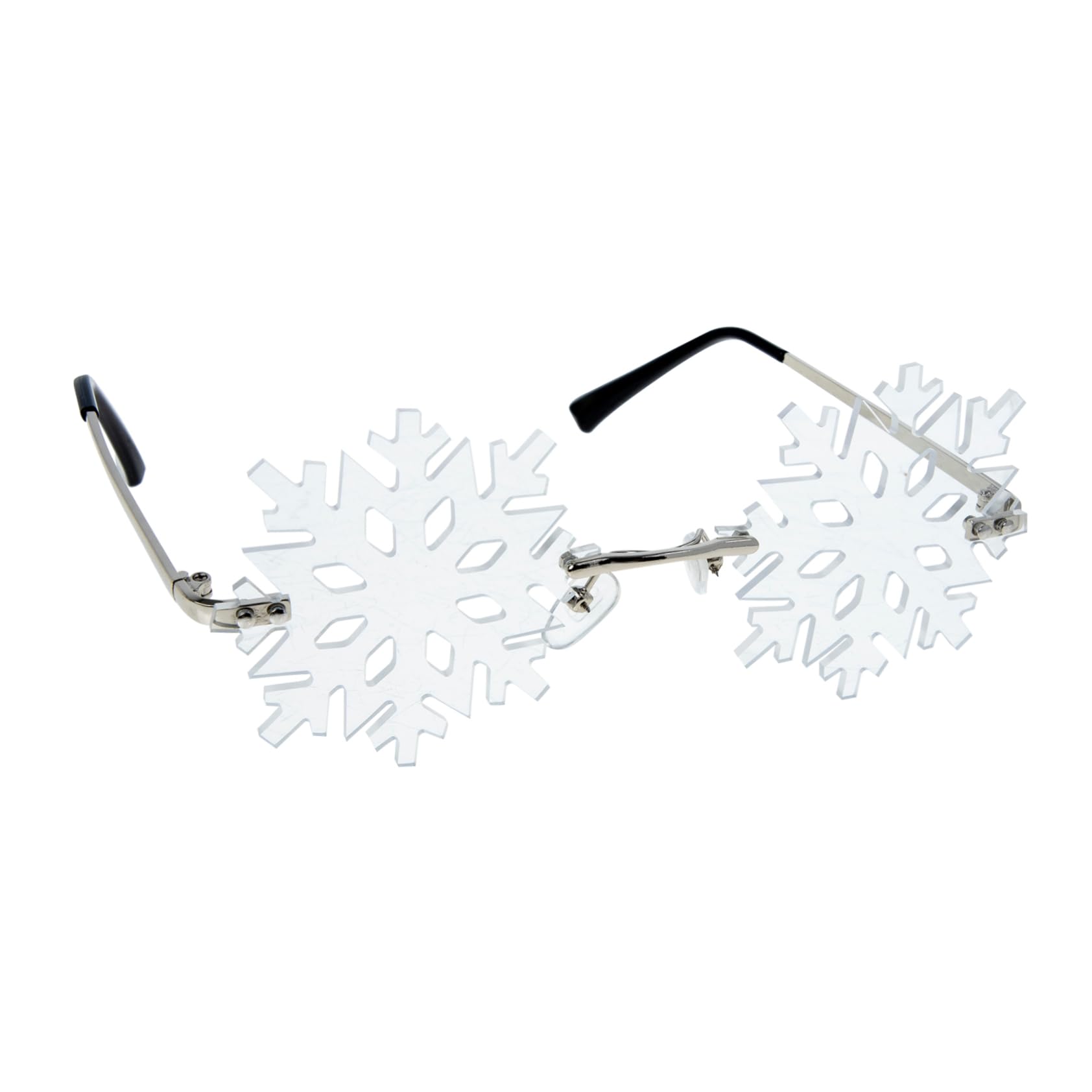 TINEASUR Snowflake Sunglass Frameless Party Glasses Christmas Novelty Glasses for Women